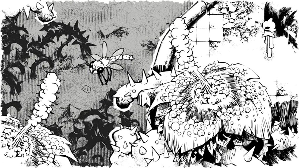 Helix: Game Indie dengan Seni Hitam Putih Mirip Manga '90an, Visual dan Gameplay Memukau