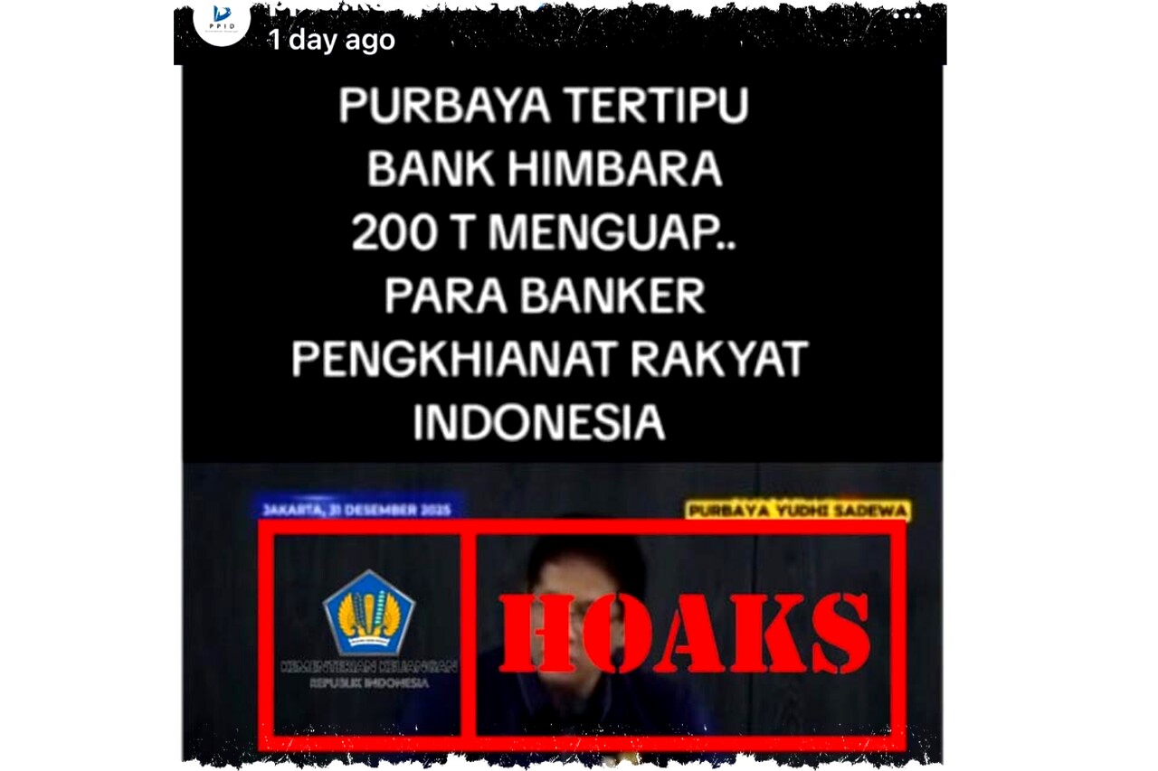 Kemenkeu Tegaskan Hoaks Isu Menkeu Purbaya Tertipu Bank Himbara Rp200 Triliun, Ini Faktanya