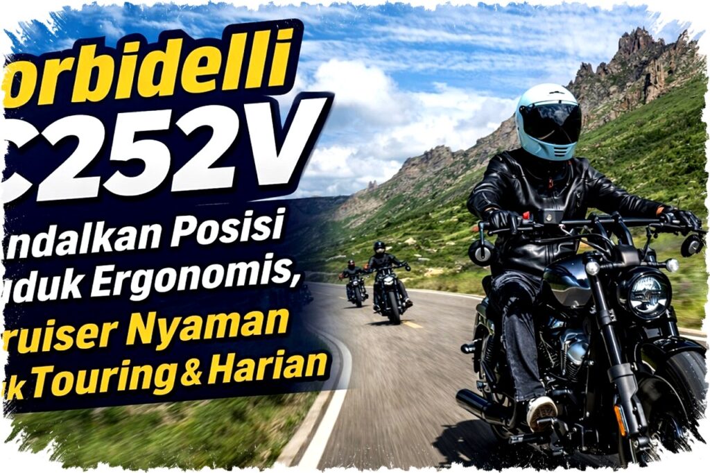 Morbidelli C252V: Cruiser 250cc dengan Posisi Duduk Ergonomis, Nyaman untuk Touring & Harian