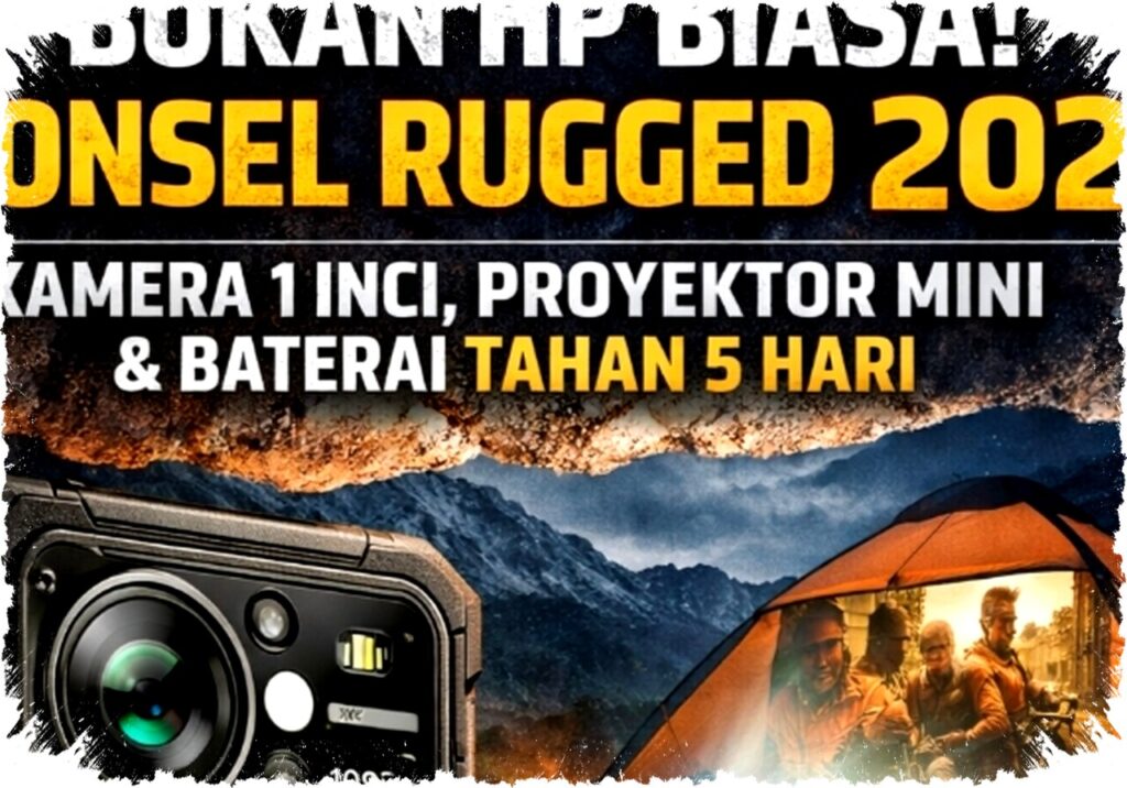 Siap Hadapi Medan Ekstrem! Ponsel Rugged 2026 dengan Kamera 1 Inci & Baterai Super Awet