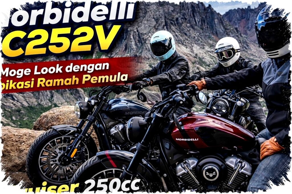 Morbidelli C252V: Cruiser 250cc Bergaya Moge, Mesin Ramah Pemula & Fitur Modern Lengkap