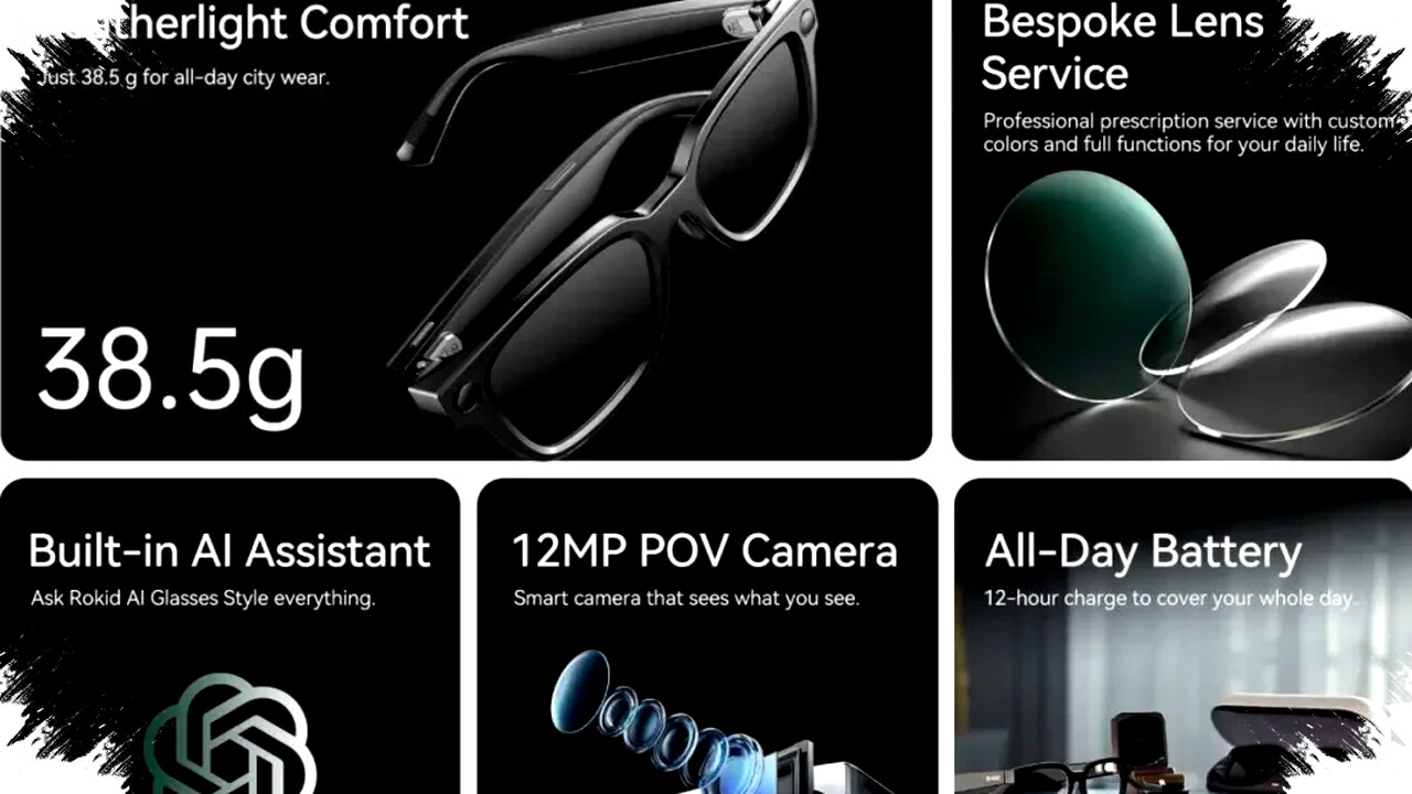 Rokid AI Glasses Style: Kacamata Pintar Ringan dengan AI ChatGPT-5, Terjemahan & Kontrol Gestur