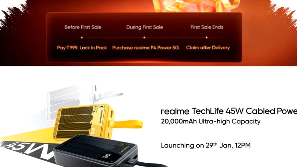 Realme Explorer Pack Hadir untuk Pembelian Realme P4 Power 5G, Power Bank TechLife 45W Meluncur 29 Januari