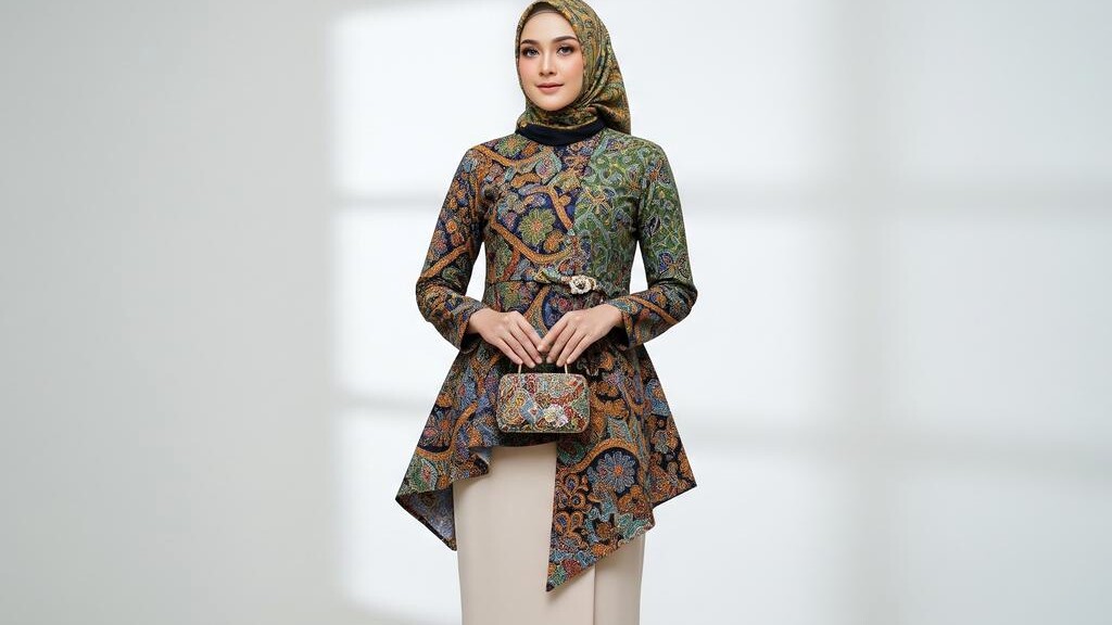 8 Inspirasi Blouse Batik Lebaran Kekinian, Stylish Dipadukan dengan Celana atau Rok
