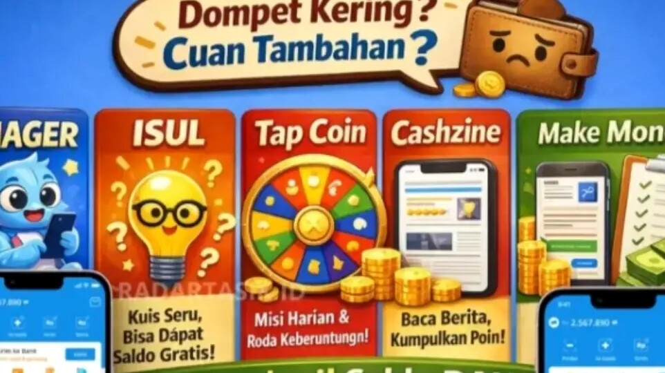 5 Aplikasi Penghasil Uang DANA 2026 Tanpa Deposit, Gratis dan Mudah Diakses di HP