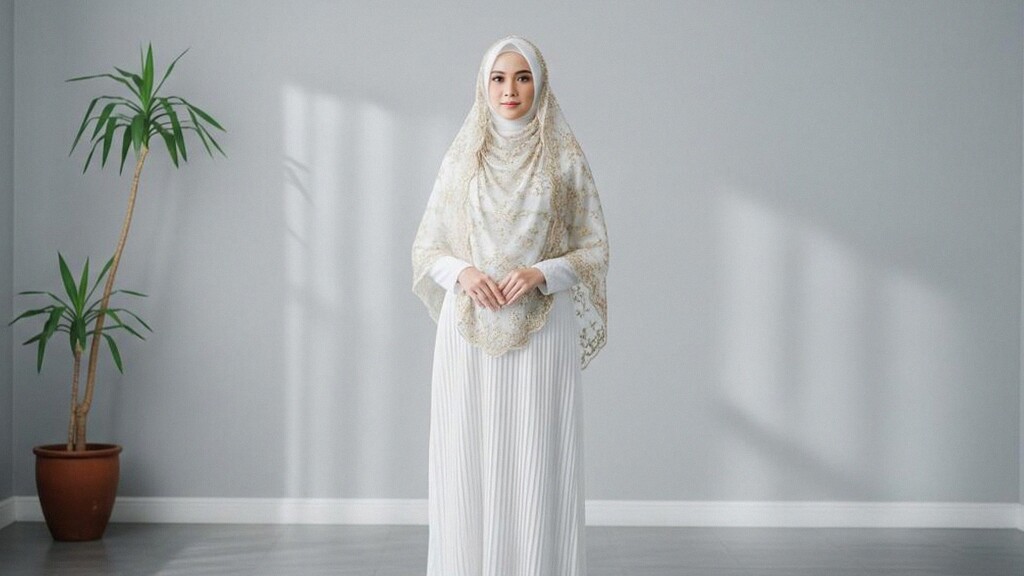 8 Model Gamis Kombinasi Rempel Terbaru, Tampil Mewah dan Elegan Sambut Ramadan 2026