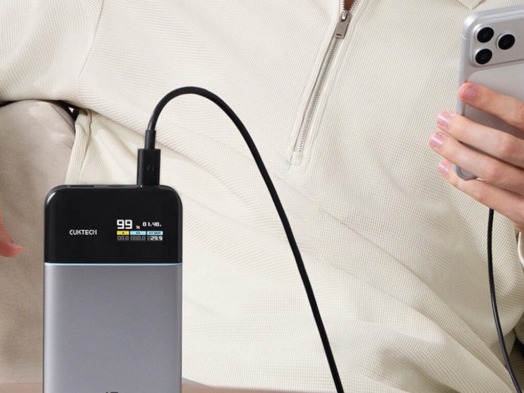 Power Bank Cuktech 15 Air: Baterai 15.000 mAh Silikon-Karbon & Monitor Pengisian Real-Time