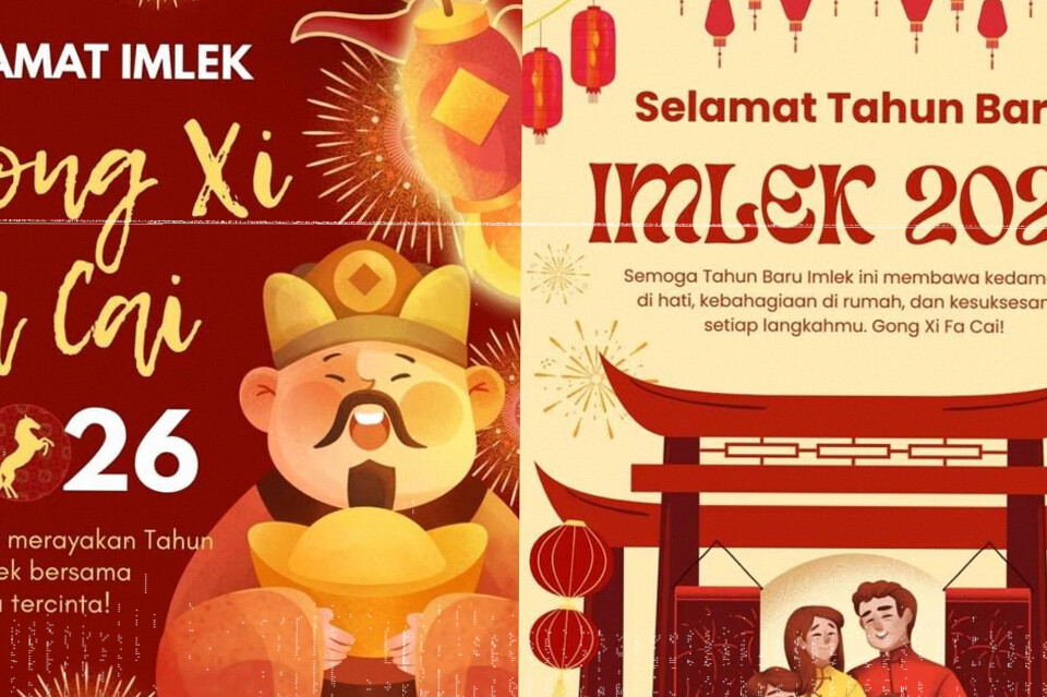 20 Inspirasi Poster Imlek 2026: Desain Minimalis, Elegan, dan Penuh Makna