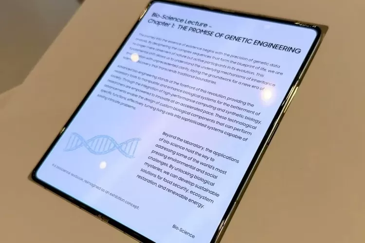 Samsung Perkenalkan Layar Lipat Tanpa Bekas Lipatan Hampir Tak Terlihat di CES 2026
