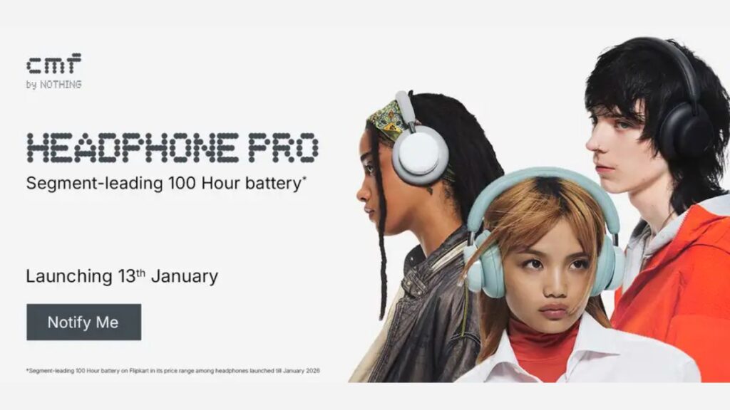 CMF Headphone Pro Rilis 13 Januari di Flipkart, Tawarkan 100 Jam Playback & Dukungan LDAC