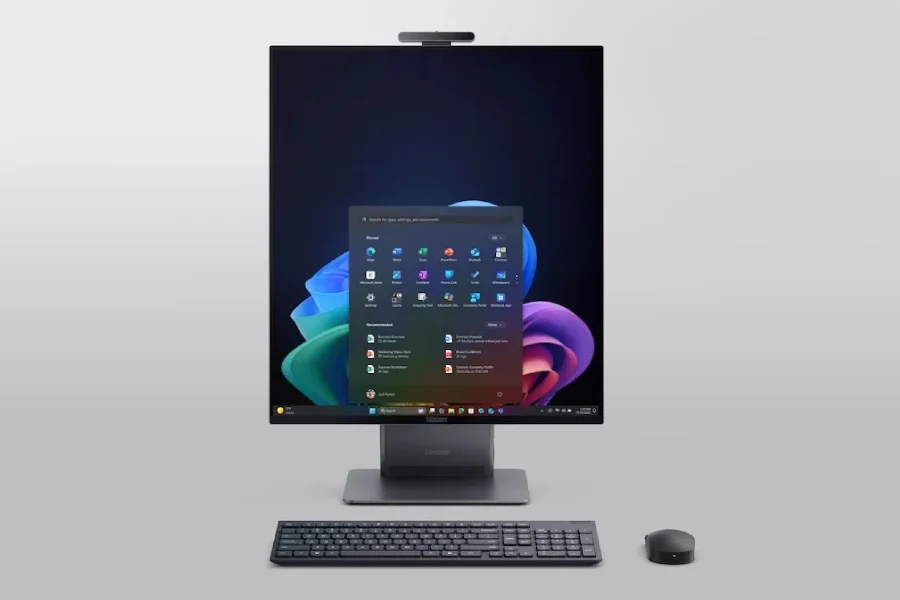 Lenovo Rilis ThinkCentre X AIO: PC All-in-One dengan Layar Vertikal 27,6 Inci dan Core Ultra X7
