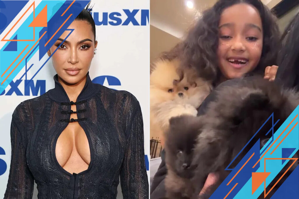 Kim Kardashian Bagikan Momen Anak-Anak Bermain dengan Anak Anjing Hadiah, Tanggapi Kritik PETA