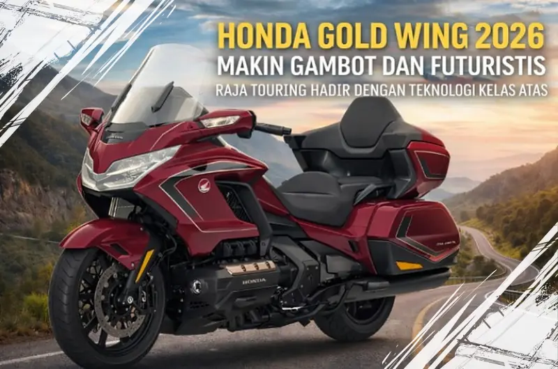 Honda Gold Wing Terbaru Tampil Lebih Besar dan Canggih dengan Teknologi Touring Premium