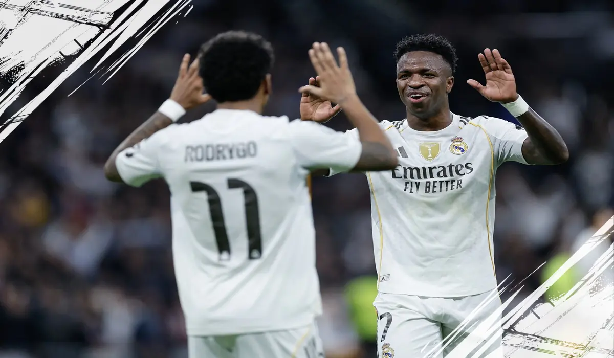Vinicius Junior dan Rodrygo Diandalkan sebagai Andalan Lini Depan Real Madrid Tanpa Mbappe Vinicius Junior dan Rodrygo Diandalkan sebagai Andalan Lini Depan Real Madrid Tanpa Mbappe