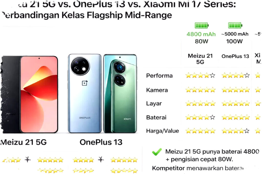 Meizu 21 5G Dengan Kamera 200MP dan Snapdragon 8 Gen 3 Tanding Ketat OnePlus 13 dan Xiaomi 17 Pro Max Flagship Mid-Range!
