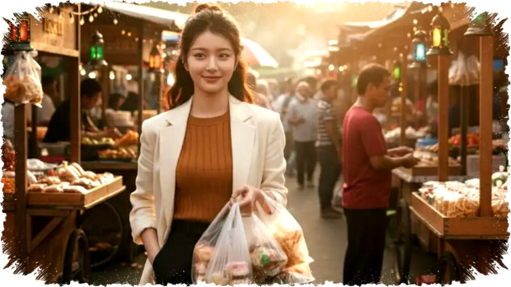 5 Prompt AI Edit Foto Beli Takjil Estetik Ramadan, Ubah Momen Bazar Jadi Visual Natural dan Profesional Tanpa Kesan Buatan!
