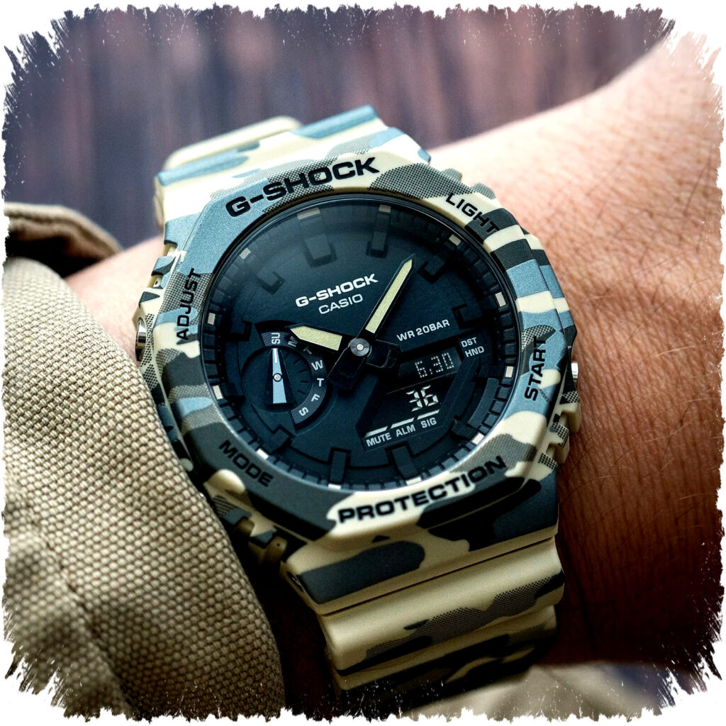 G-Shock 2100 Camouflage Terbaru Hadir dengan Carbon Core Guard, Tahan Air 200 Meter dan Desain Ramah Lingkungan