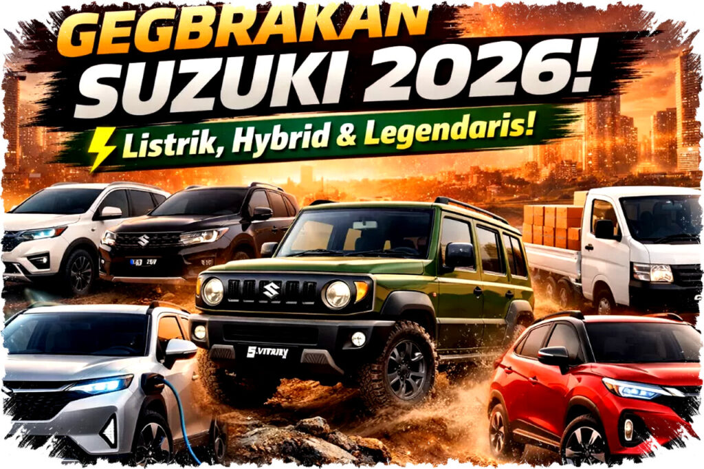 Suzuki 2026 Mengguncang Pasar Mobil Indonesia dengan SUV Listrik e-Vitara dan Legenda Jimny 5-Door yang Legendaris