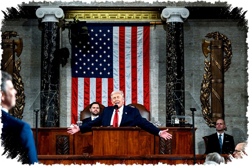 Donald Trump Tegaskan Kebangkitan AS Meski Survei Menurun setelah State of the Union