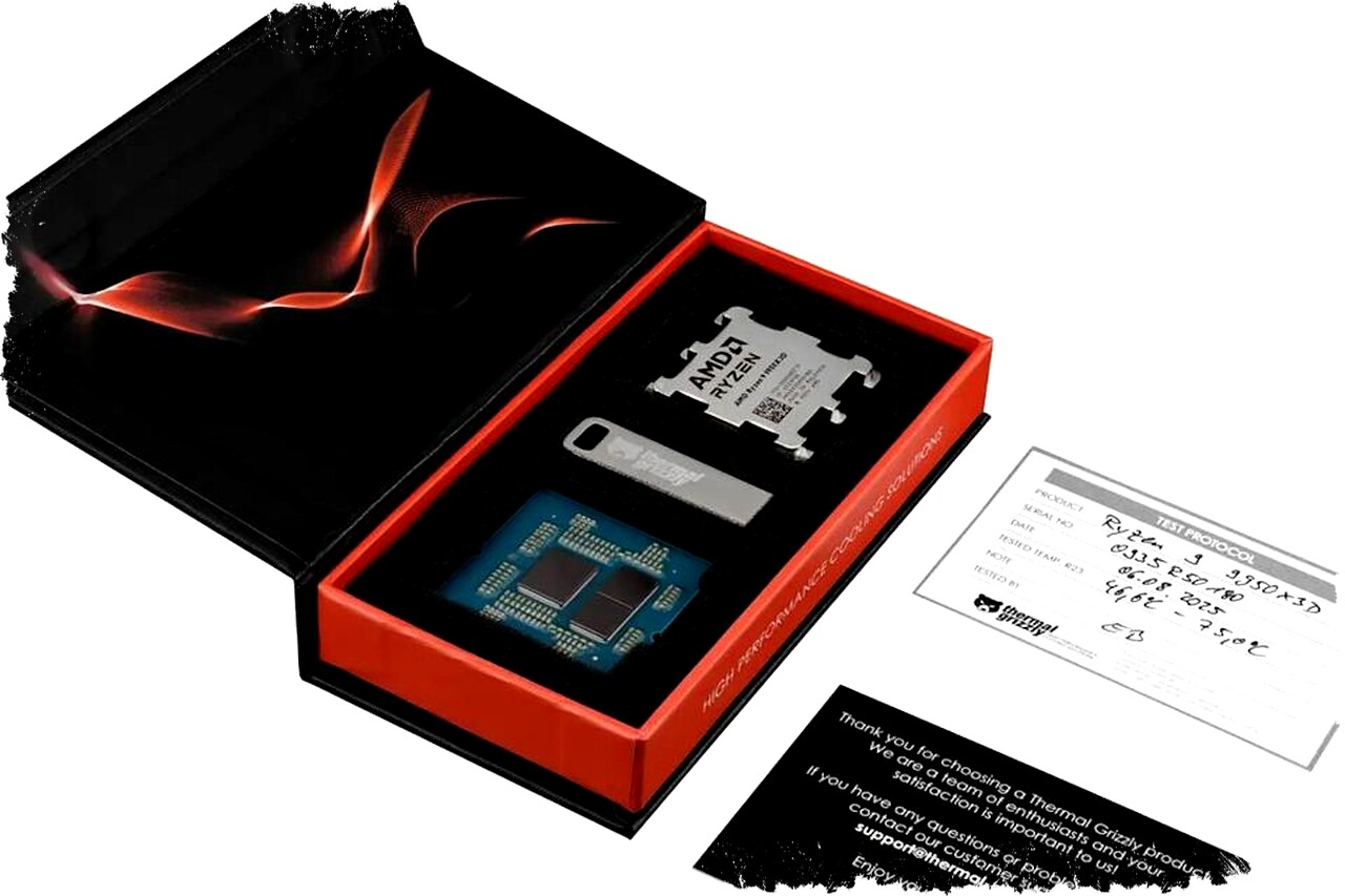 Thermal Grizzly Rilis Ryzen 7 9850X3D Delidded dengan Harga Membumbung dan Garansi Eksklusif untuk Penggemar Extreme Cooling