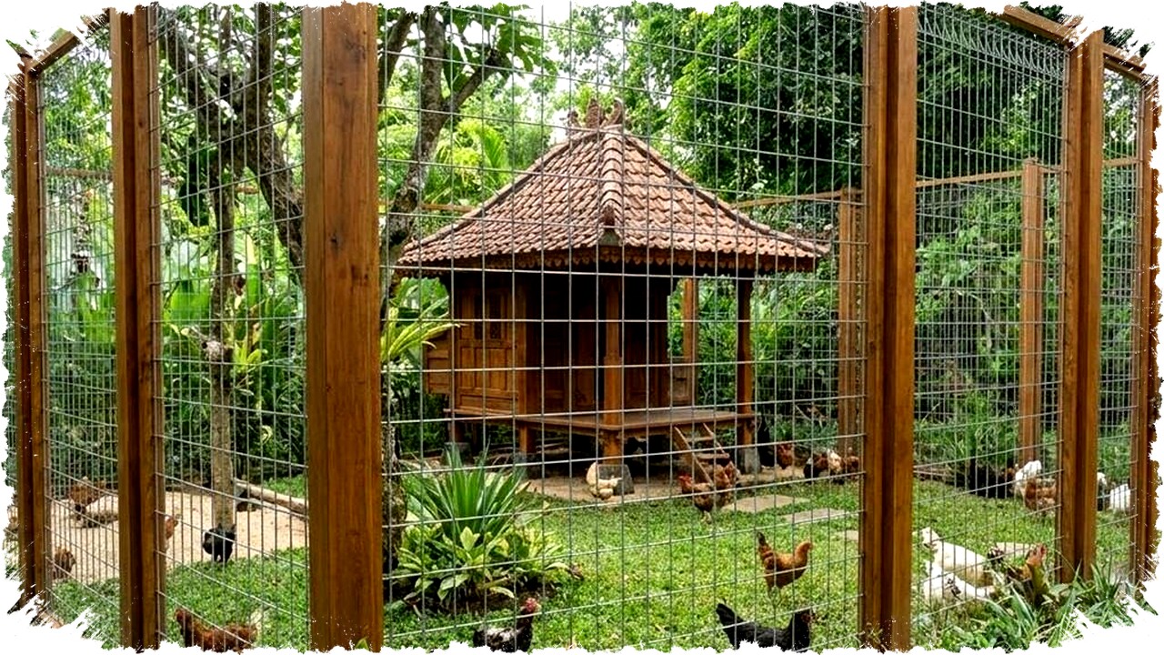 9 Desain Kandang Ayam Kombinasi Kayu dan Kawat Galvanis Premium yang Anti Karat dan Estetis Modern