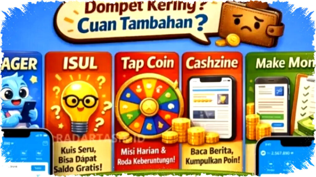 Aplikasi Penghasil Saldo Dana Gratis Ini Bisa Diunduh di HP Android Dengan Cara Mudah dan Peluang Hadiah Nyata Untuk Cuan Receh