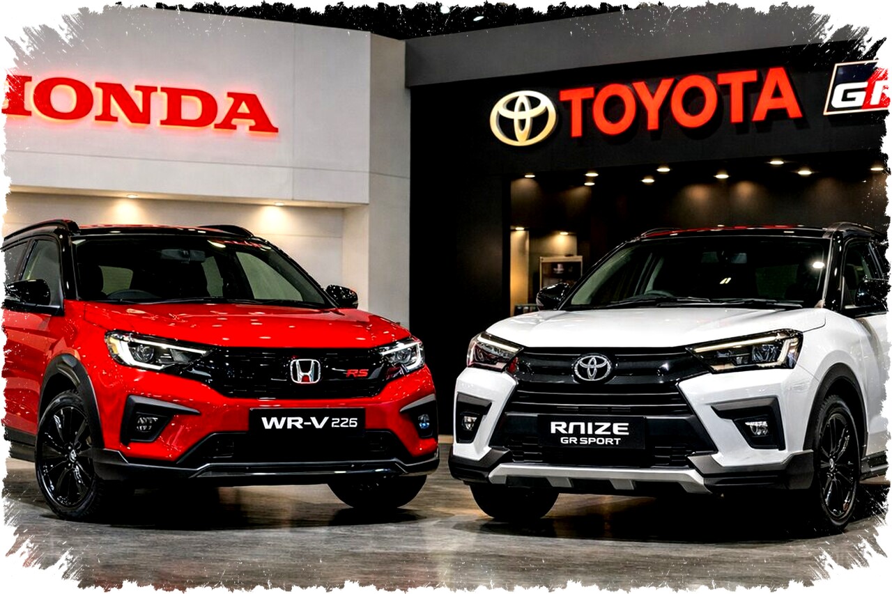 Harga Turjun Tapi Fitur Naik WR-V RS 2026 Hadapi Raize GR Sport Dalam Duel SUV Compact Penuh Gaya dan Teknologi