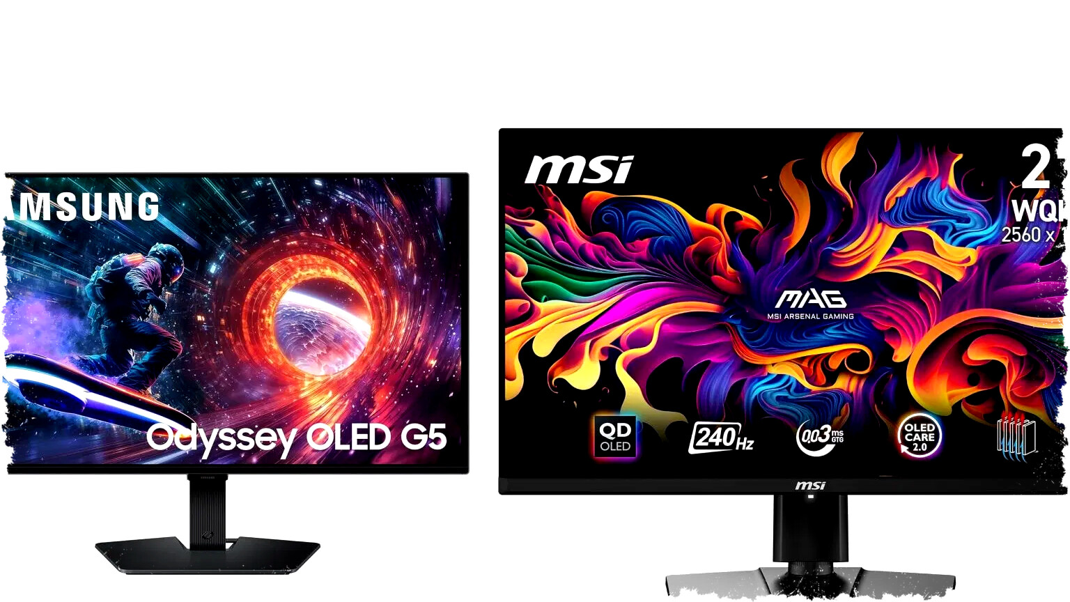 Samsung Odyssey G5 dan MSI MAG 271QPX Beradu Kuat Apa Monitor QD-OLED Mana Paling Unggul Untuk Gaming?