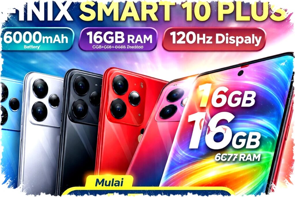 Infinix Smart 10 Plus Hadir Dengan RAM 8GB Plus Storage 128GB yang Bikin Multitasking dan Penyimpanan Jadi Lebih Luas dan Lancar
