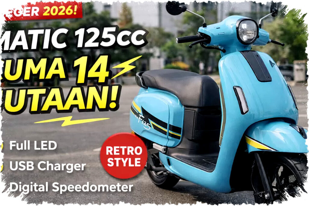 Geger! Pufeng Little Star 125cc Rp14 Jutaan dengan Fitur Lengkap Siap Tantang Honda Beat