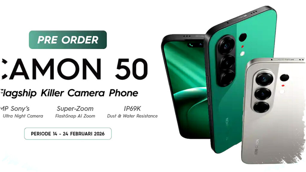 Pre-Order TECNO Camon 50 Resmi Dibuka di Indonesia, Bonus Umrah & TWS Gratis Menanti!