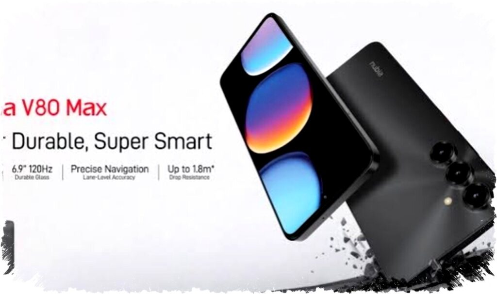 Nubia V80 Max Baterai 6000 mAh dan Sertifikasi IP64: Tahan Banting dan Anti Debu, Siap Temani Aktivitas Ekstrem Anda!