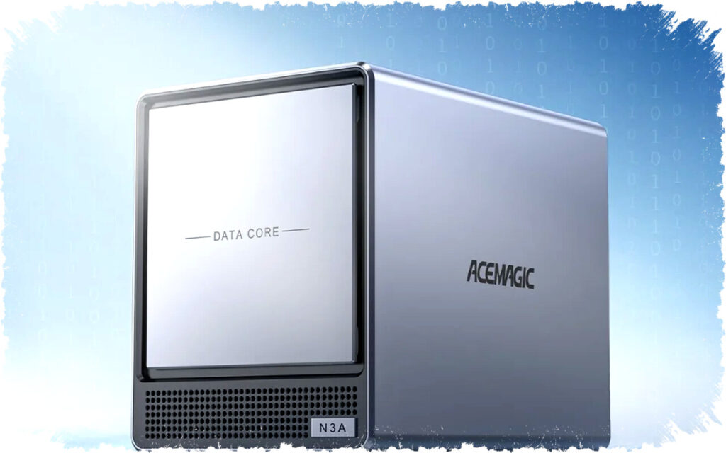 Acemagic N3A NAS Mini PC dengan Ryzen 7 3750H dan 4+2 Drive Bays, Kinerja dan Storage Fleksibel