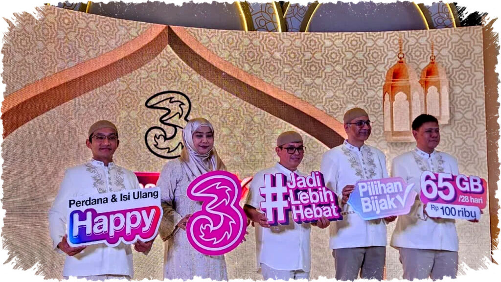 Tri Hadirkan Paket Isi Ulang Happy 65GB Rp100.000 Jelang Ramadan, Bonus Telepon & Akses Vidio Platinum