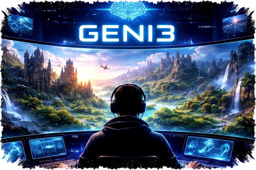 Tanpa Coding & Ribet, AI Genie 3 Ciptakan Dunia Game 3D Real-Time dari Teks Sederhana!