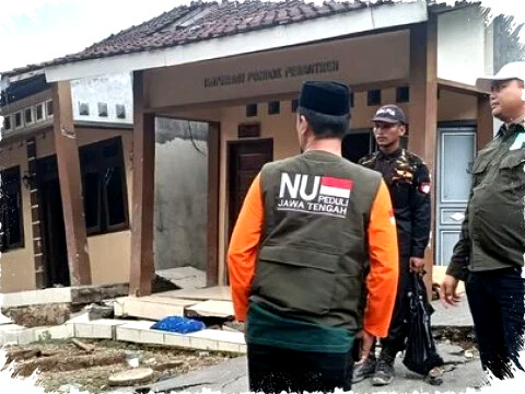 NU Peduli Jateng Asesmen Kebutuhan Mendesak Korban Tanah Bergerak di Pesantren Tegal