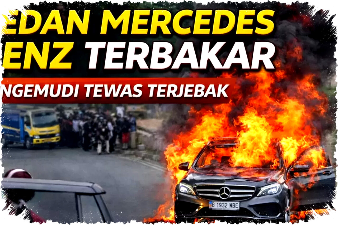 Sedan Mercedes-Benz Terbakar di Lingkar Nagreg, Pengemudi Tewas Terjebak Dalam Mobil Sedan Mercedes-Benz Terbakar di Lingkar Nagreg, Pengemudi Tewas Terjebak Dalam Mobil