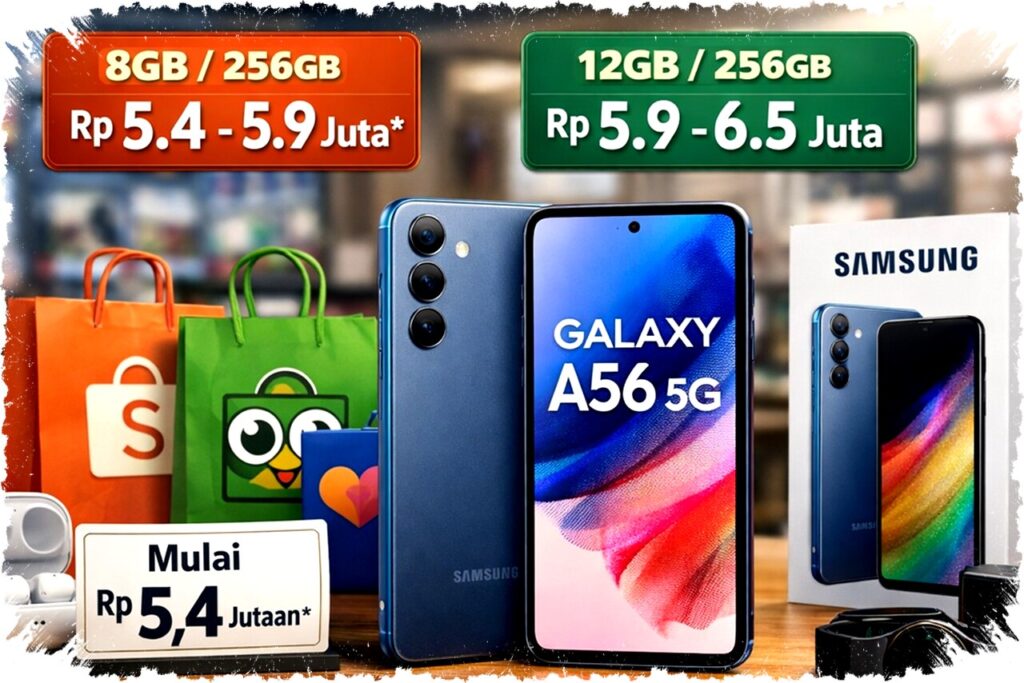 Harga Samsung Galaxy A56 5G Turun Signifikan, Apakah Masih Worth It di Rp5-6 Jutaan?