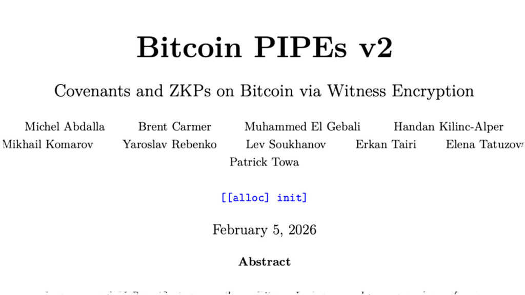 Peneliti Kriptografi Luncurkan Skema Witness Encryption PIPEs v2 yang Tiru Covenant Bitcoin Tanpa Ubah Konsensus