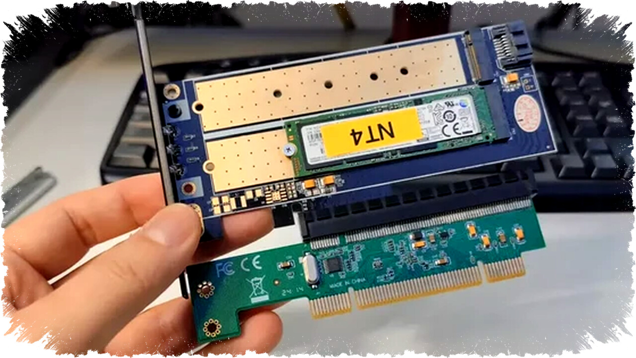 Unik! PC Pentium III Berubah Modern dengan SSD NVMe via Adaptor PCI, Begini Cara dan Performa-nya