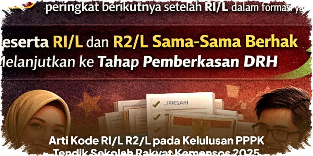 Arti Kode RI/L dan R2/L PPPK Tendik Kemensos 2026 & Panduan Lengkap Pemberkasan DRH hingga 20 Feb 2026