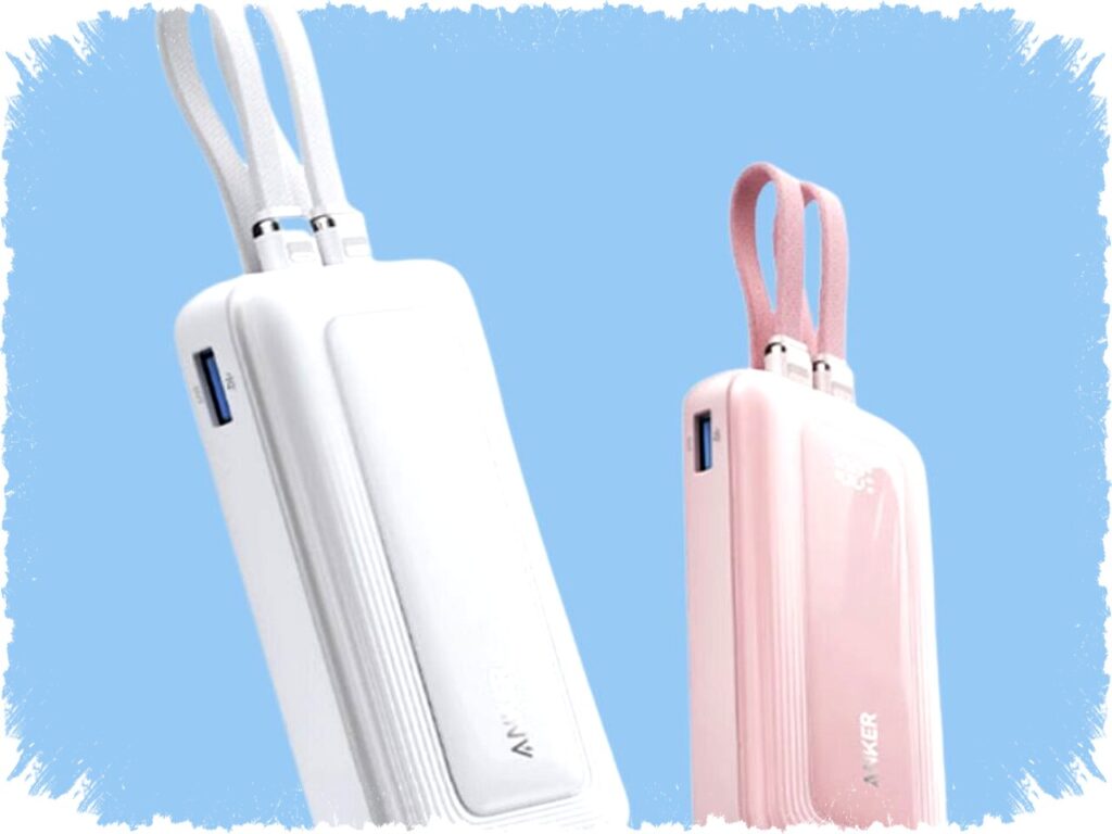 Anker Rilis Power Bank 10.000 mAh dengan Dual Kabel USB-C Terintegrasi dan Pengisian 35W
