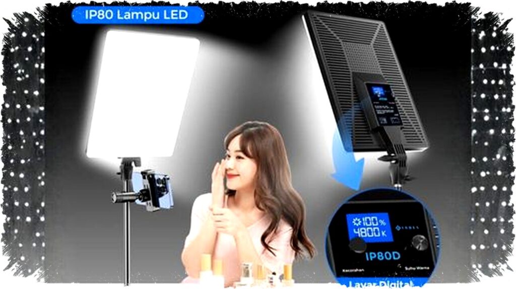 INBEX IP80 80W, Lampu Panel Studio Digital untuk Pencahayaan Profesional Konten Lebih Keren!