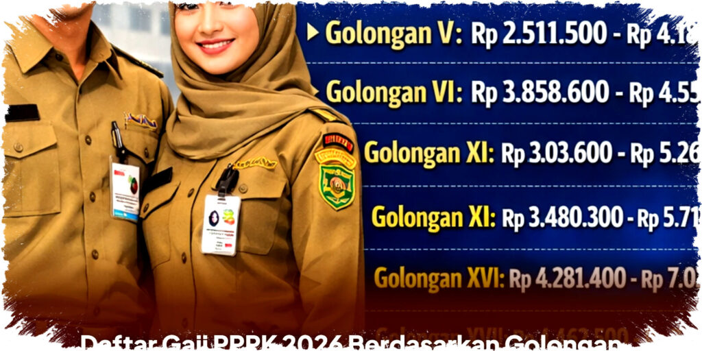Daftar Gaji PPPK 2026 per Golongan & Masa Kerja, Bisa Tembus Rp7 Jutaan!