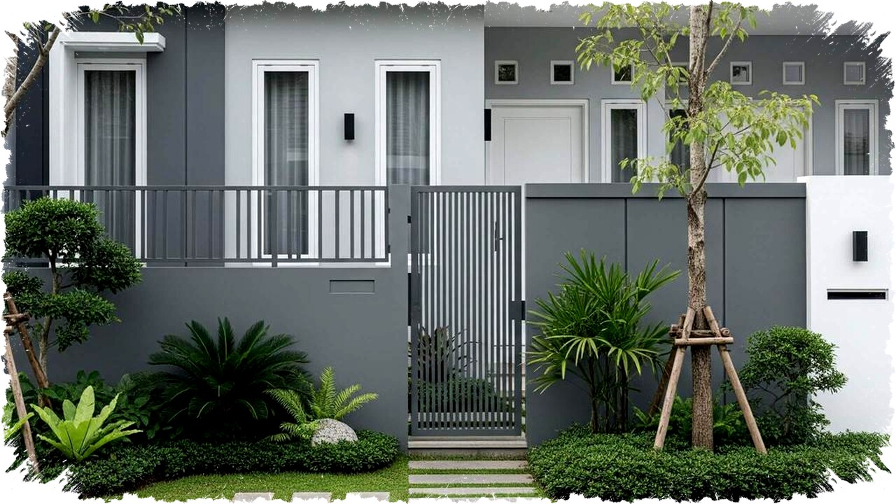 7 Inspirasi Desain Rumah Minimalis Cat Abu-Abu Putih, Elegan, Modern & Tampil Luas