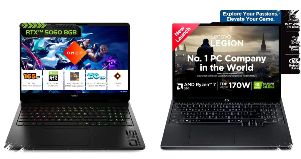 HP Omen 16 vs Lenovo Legion 5: Perbandingan Lengkap Laptop Gaming dengan Performa dan Desain Terbaik