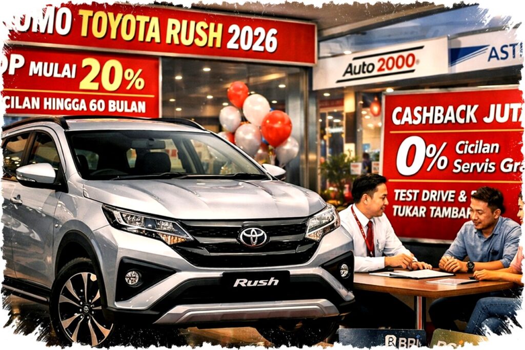 Promo Toyota Rush Januari 2026: DP Mulai 10%, Cicilan Ringan 5 Tahun, Solusi Keluarga Muda & PNS