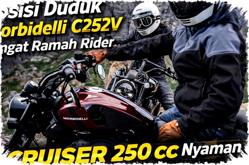 Posisi Duduk Morbidelli C252V: Cruiser 250cc Ergonomis, Nyaman untuk Semua Ukuran Tubuh