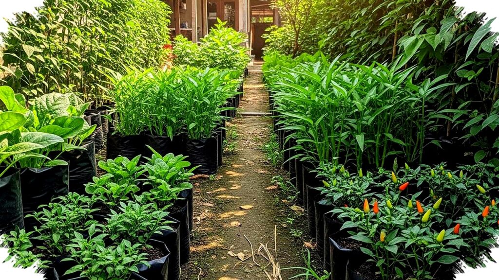 Gang Sempit Bukan Alasan, 9 Desain Kebun Ini Tetap Hijau dan Bisa Panen Harian