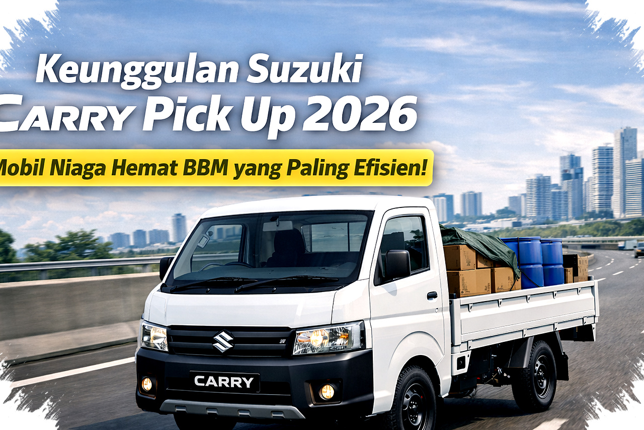 Suzuki Carry Pick Up 2026 Layak Disebut Andalan Usaha, Mesin Irit Pangkas Biaya Operasional